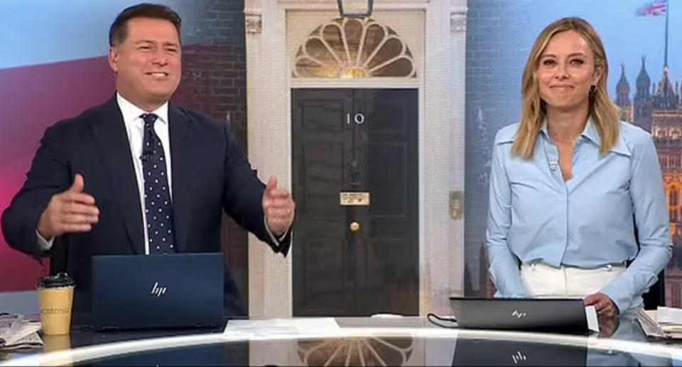Today hosts Karl Stefanovic and Allison Langdon criticising Britain