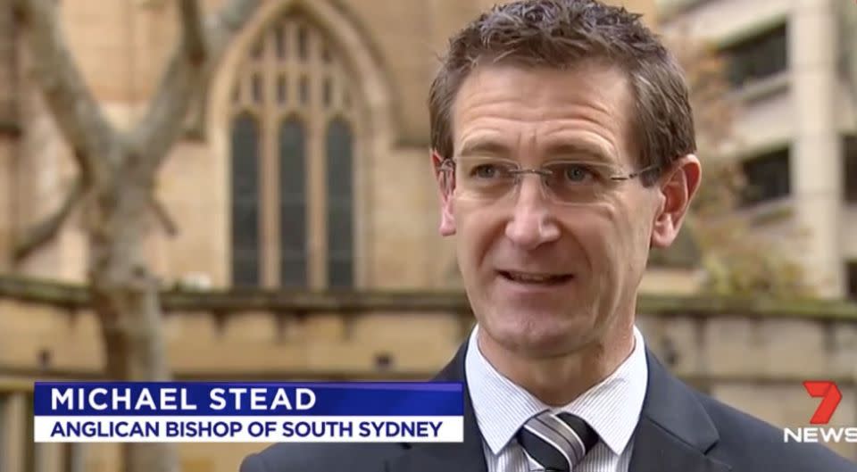 Anglican Bishop of South Sydney Michael Stead. Photo: 7 News