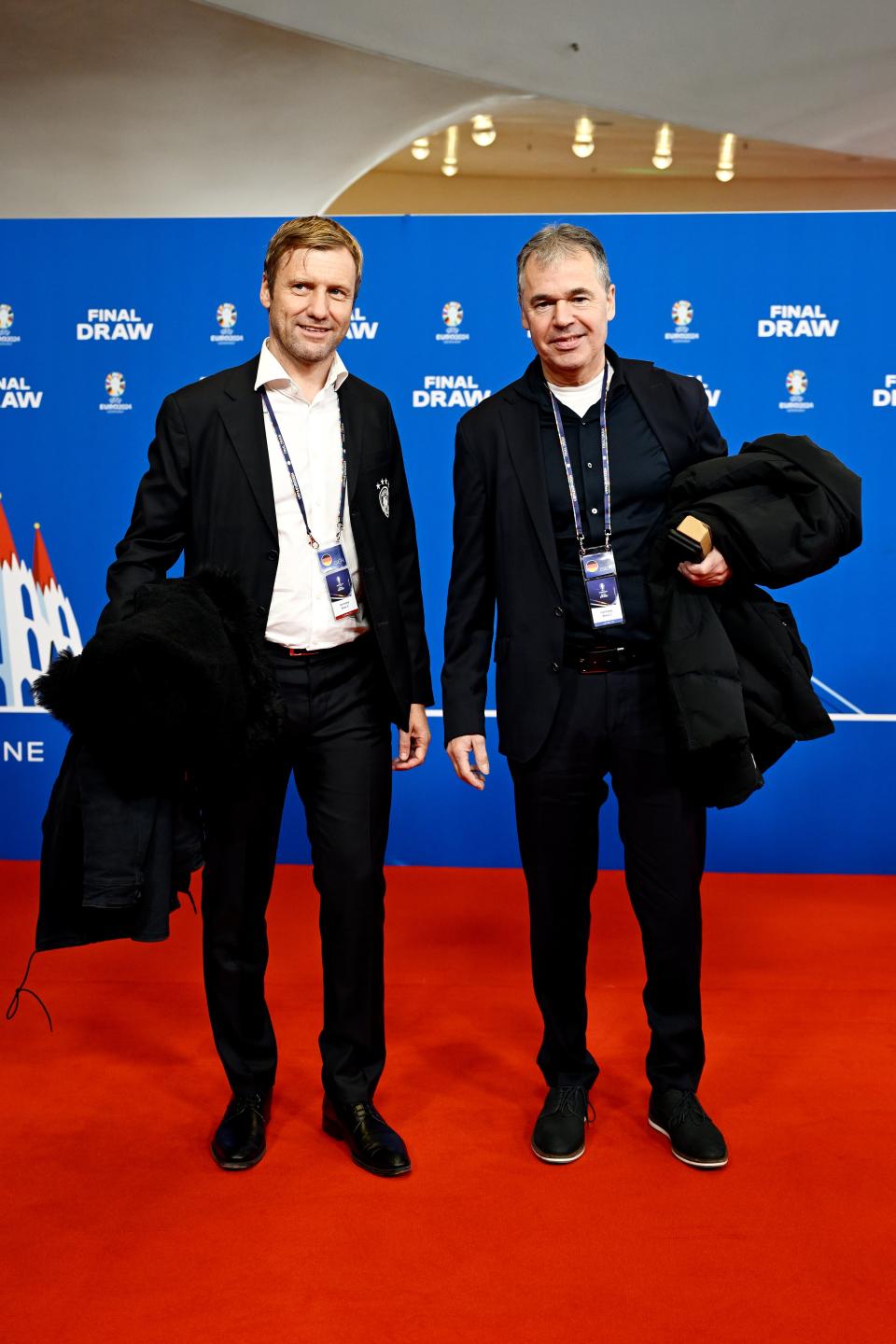 Dr. Holger Blask of the DFB and Andreas Rettig, DFL Chief Executive Officer arrive at the Elbphilharmonie (Getty Images)