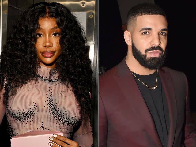 <p>Lester Cohen/Getty ; Jeff Kravitz/BBMA2019/FilmMagic</p> SZA in February 2024; Drake in May 2019