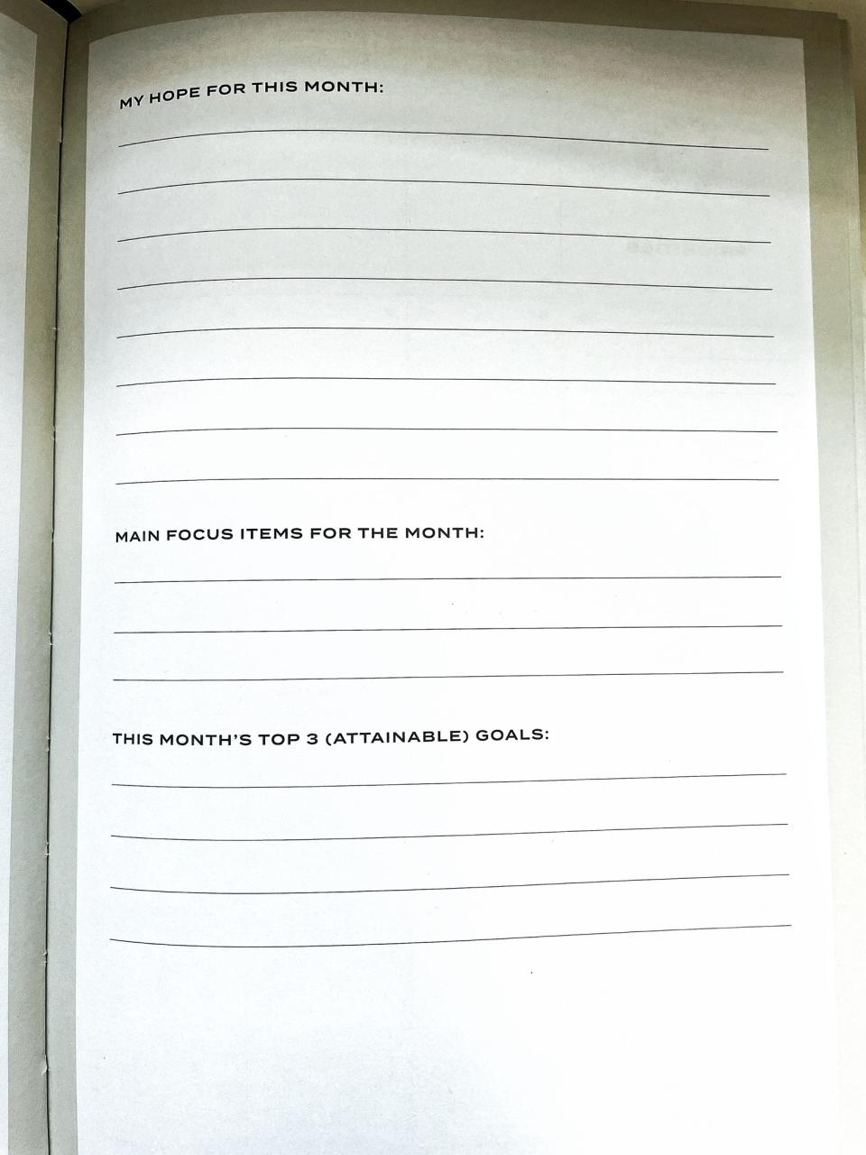 inside of the wit and delight planner