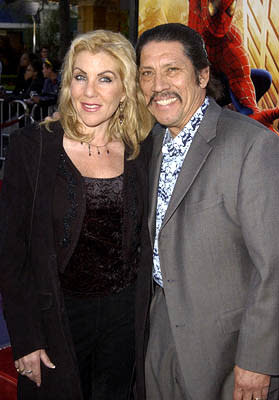 Danny Trejo and wife Debbie at the LA premiere of Columbia Pictures' Spider-Man