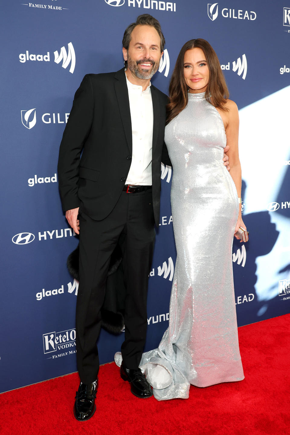 <p>BEVERLY HILLS, CALIFORNIA – MARCH 30: (L-R) Seth Marks and Meredith Marks attend the 34th Annual GLAAD Media Awards at The Beverly Hilton on March 30, 2023 in Beverly Hills, California. (Photo by Monica Schipper/Getty Images)</p>