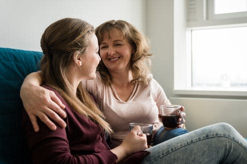 <span class="caption">It's not all smiles and cups of tea. </span> <span class="attribution"><a class="link " href="https://www.shutterstock.com/image-photo/mother-daughter-having-casual-talk-living-615492869?src=u5p8CCGU0AJesK51AeCruQ-2-30" rel="nofollow noopener" target="_blank" data-ylk="slk:Shutterstock.;elm:context_link;itc:0;sec:content-canvas">Shutterstock.</a></span>