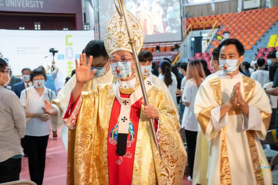 天主教台北教區總主教鍾安住。（翻攝天主教台灣青年日臉書）