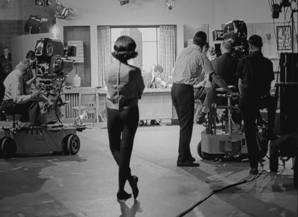 Mary Tyler Moore on the set of the "Dick Van Dyke Show."