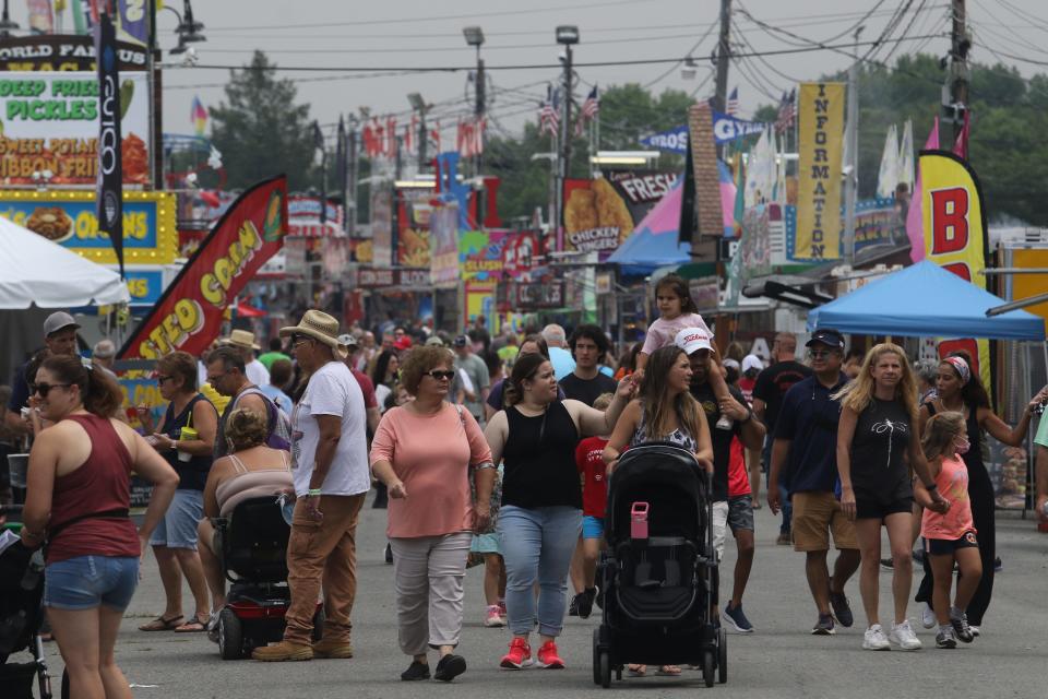 Opening day at the 2021 New Jersey State Fair/Sussex County Farm & Horse Show as it returned to the fairgrounds in Augusta, NJ after missing last year due to the pandemic.