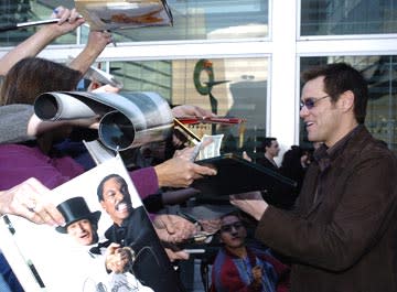 Jim Carrey at the Hollywood premiere of Paramount Pictures' Lemony Snicket's A Series of Unfortunate Events