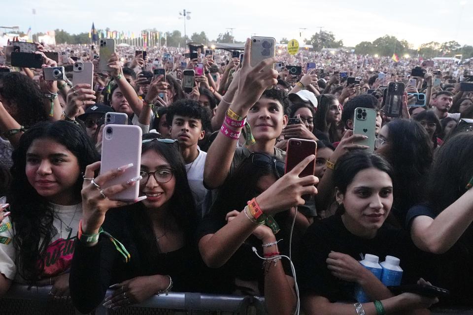 Cigarettes After Sex performs at Austin City Limits Music Festival Sunday, Oct. 8, 2023, in Austin.