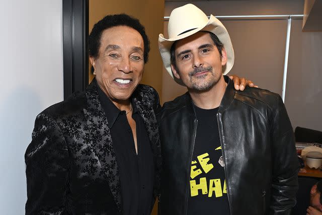 <p>Gilbert Flores/Penske Media via Getty</p> Smokey Robinson and Brad Paisley