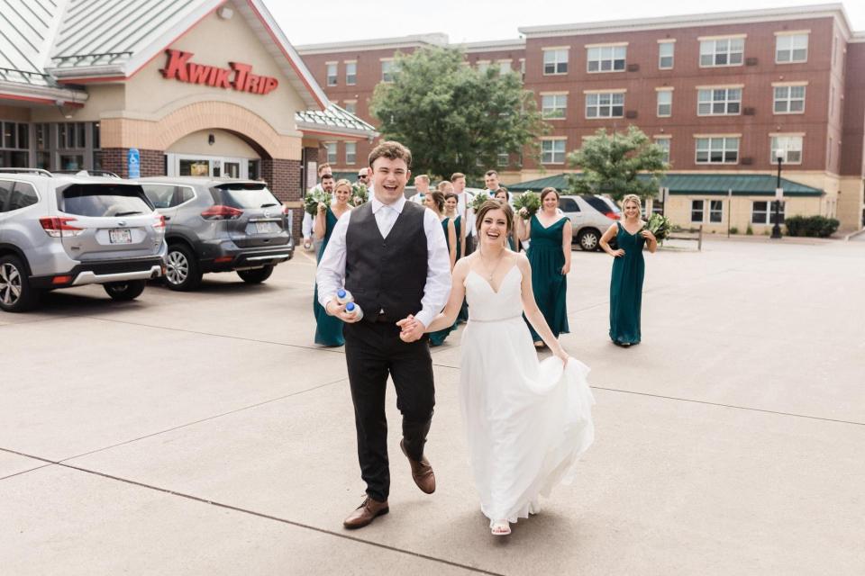 Mark and Katie Endres, who had wedding photos taken at a La Crosse Kwik Trip, got married in June 2022.