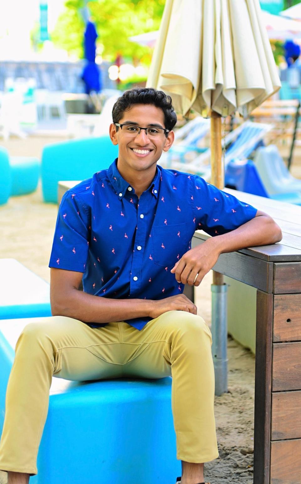 Shlok Patel, 18, of Rockwood, a senior at Carlson High in Gibraltar, who organized a COVID-19 vaccine clinic at his school.