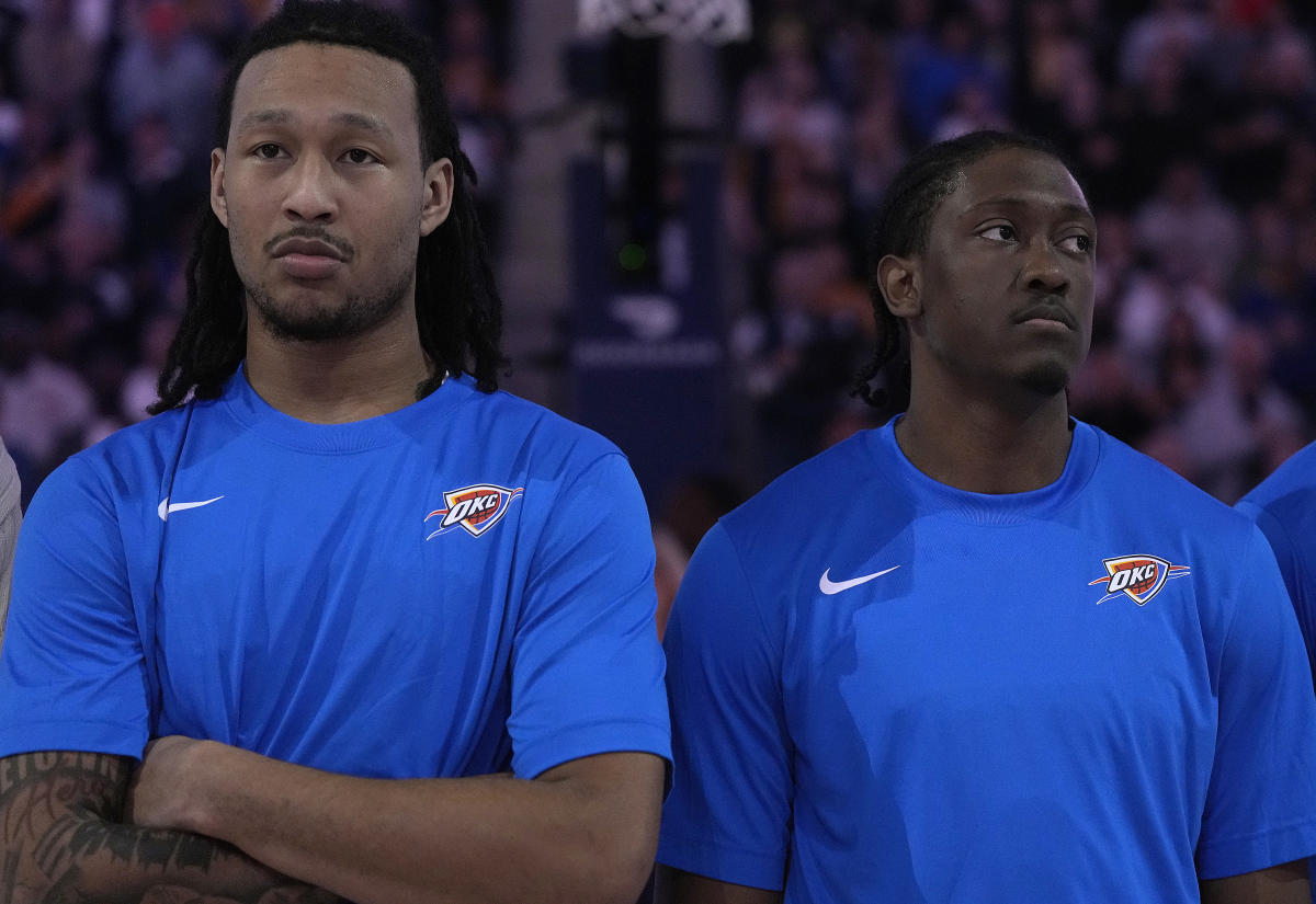 Officials need 10-plus minutes to sort out confusion over Thunder's similarly named players