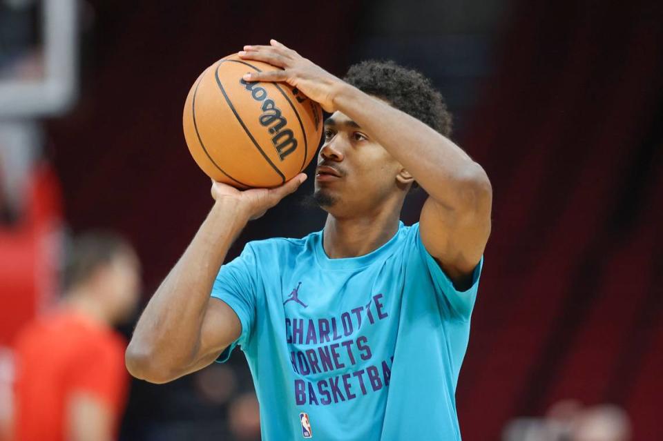 Charlotte Hornets guard James Bouknight. / Troy Taormina-USA TODAY Sports Troy Taormina/Troy Taormina-USA TODAY Sports