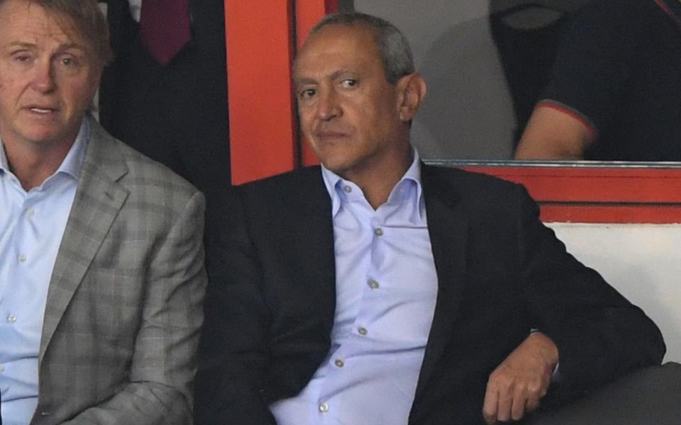 Nassef Sawiris watching Aston Villa