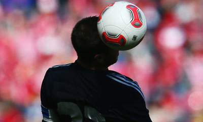 Heading A Football Leaves The Brain Injured