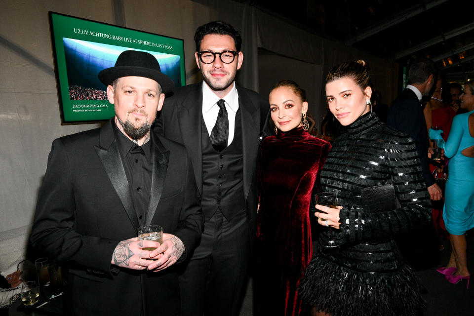 Joel Madden, Elliot Grainge, Nicole Richie and Sofia Richie