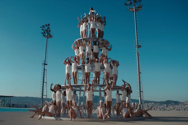 <p>Dua Lipa/ Youtube</p> Scene from Dua Lipa's 'Illusion' music video