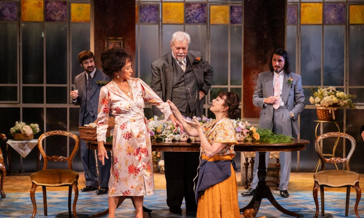 <span>Splendour … George Banks, Felicity Kendal, Matthew Kelly, Hilary Tones and Fabrizio Santino in Filumena.</span><span>Photograph: Jack Merriman</span>