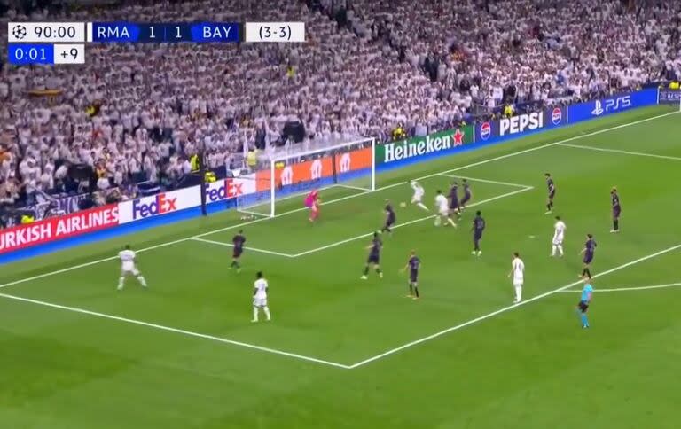 El segundo gol de Joselu, que le dio la victoria a Real Madrid ante Bayern Munich