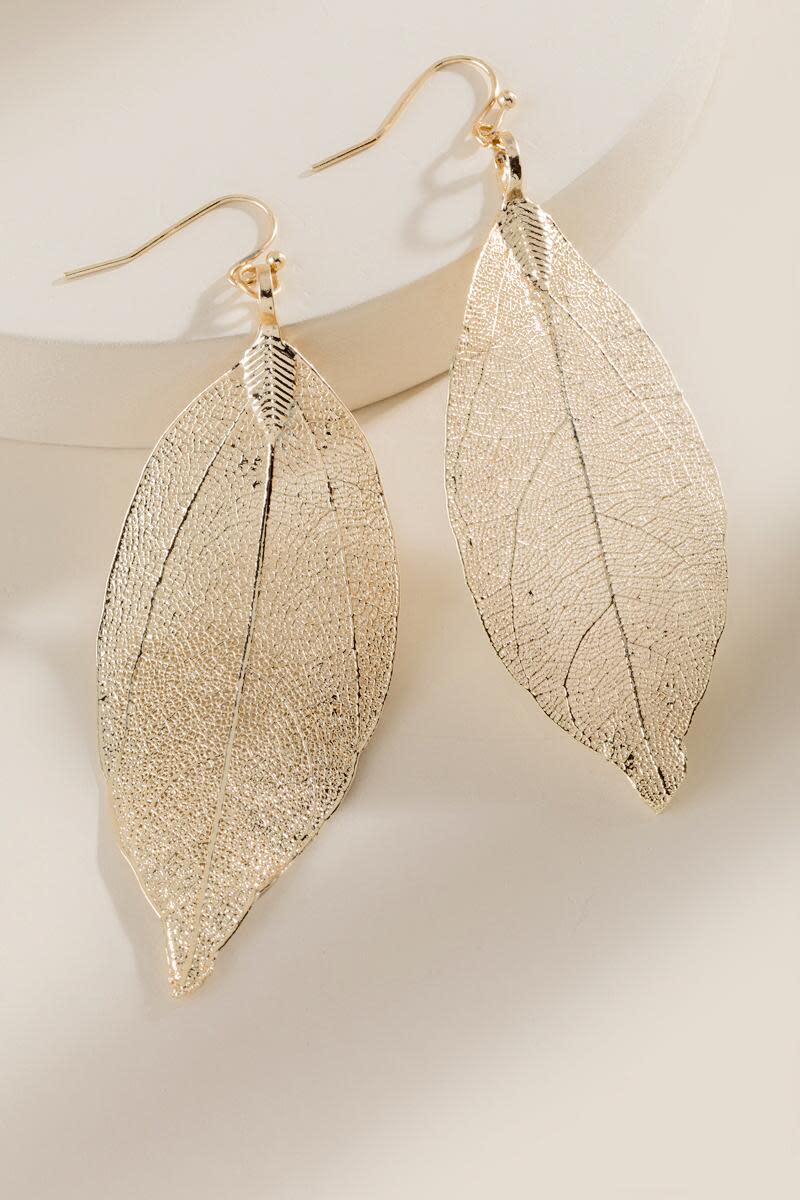 Willa Leaf Drop Earrings