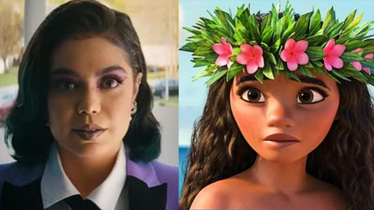  Auil'i Cravalho in Mean Girls and Moana. 