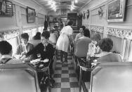 <p>Many diners across the country still had the look of a narrow dining or train car, such as this one, called Neal's Diner, back in the early '70s. </p>