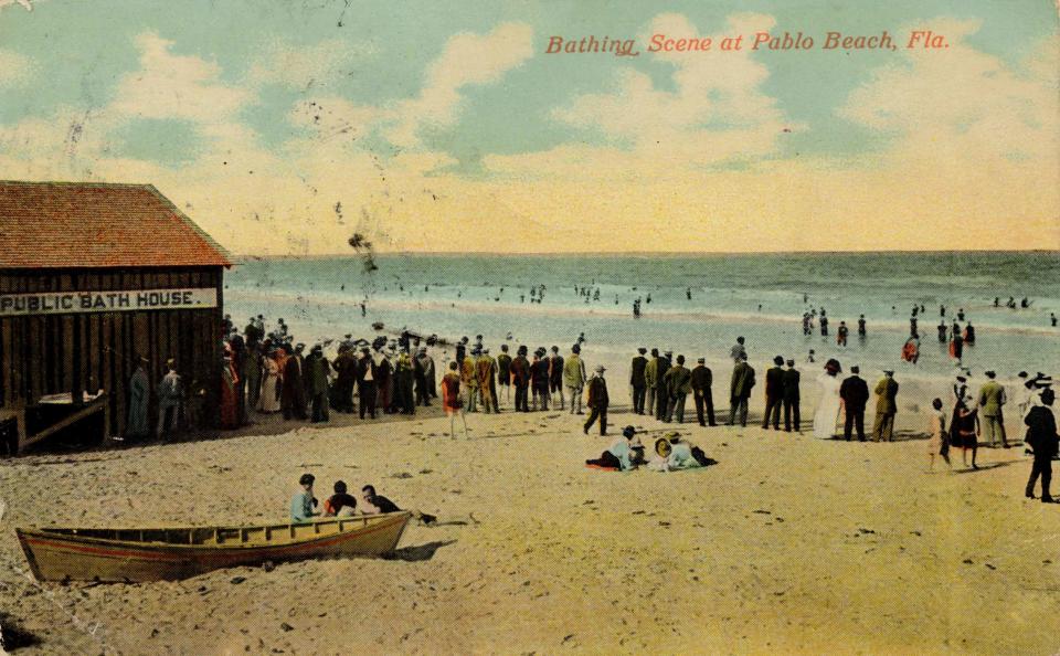 Postcard: Bathing Scene at Pablo Beach, Florida; undated (353)