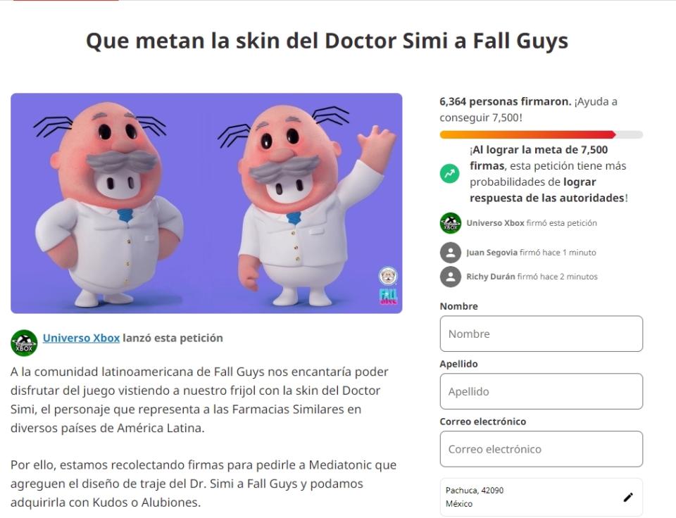 La petición está cerca de llegar a su meta