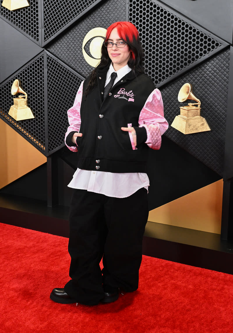 Billie Eilish at the 66th Annual GRAMMY Awards held at Crypto.com Arena on February 4, 2024 in Los Angeles, California.