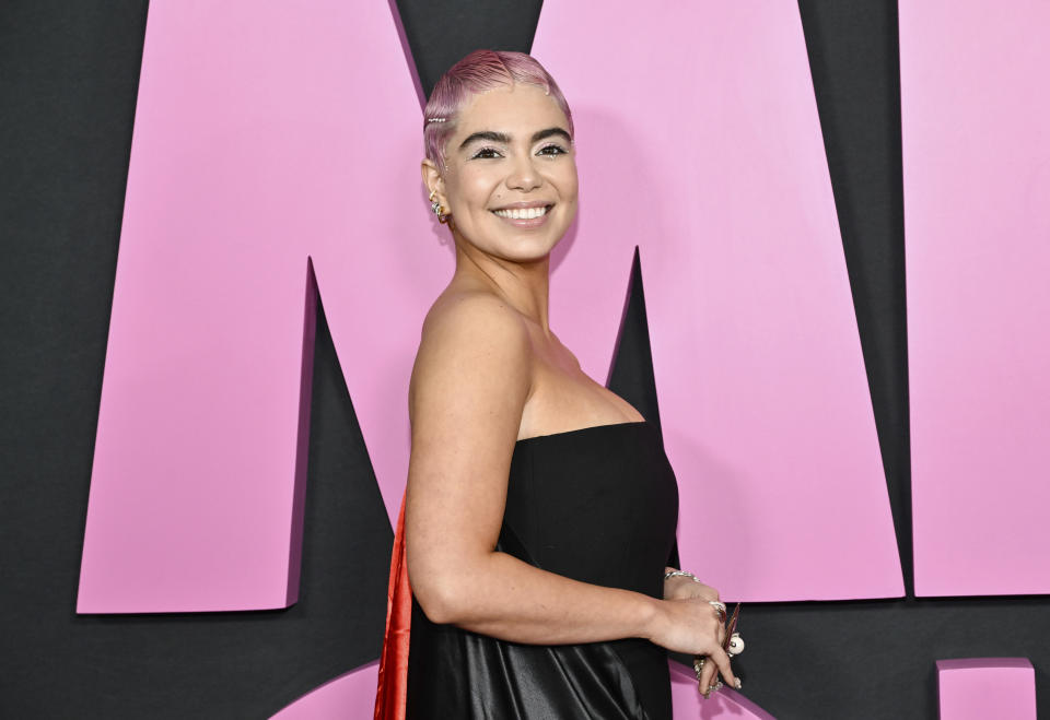 Auli'i Cravalho attends the world premiere of "Mean Girls" at AMC Lincoln Square on Monday, Jan. 8, 2024, in New York. (Photo by Evan Agostini/Invision/AP)