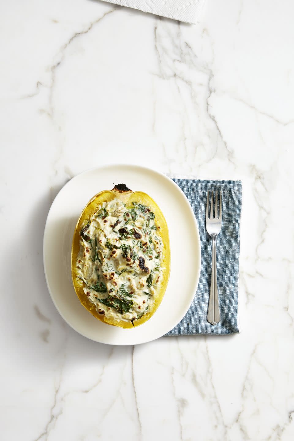 Spinach and Artichoke Squash Casserole