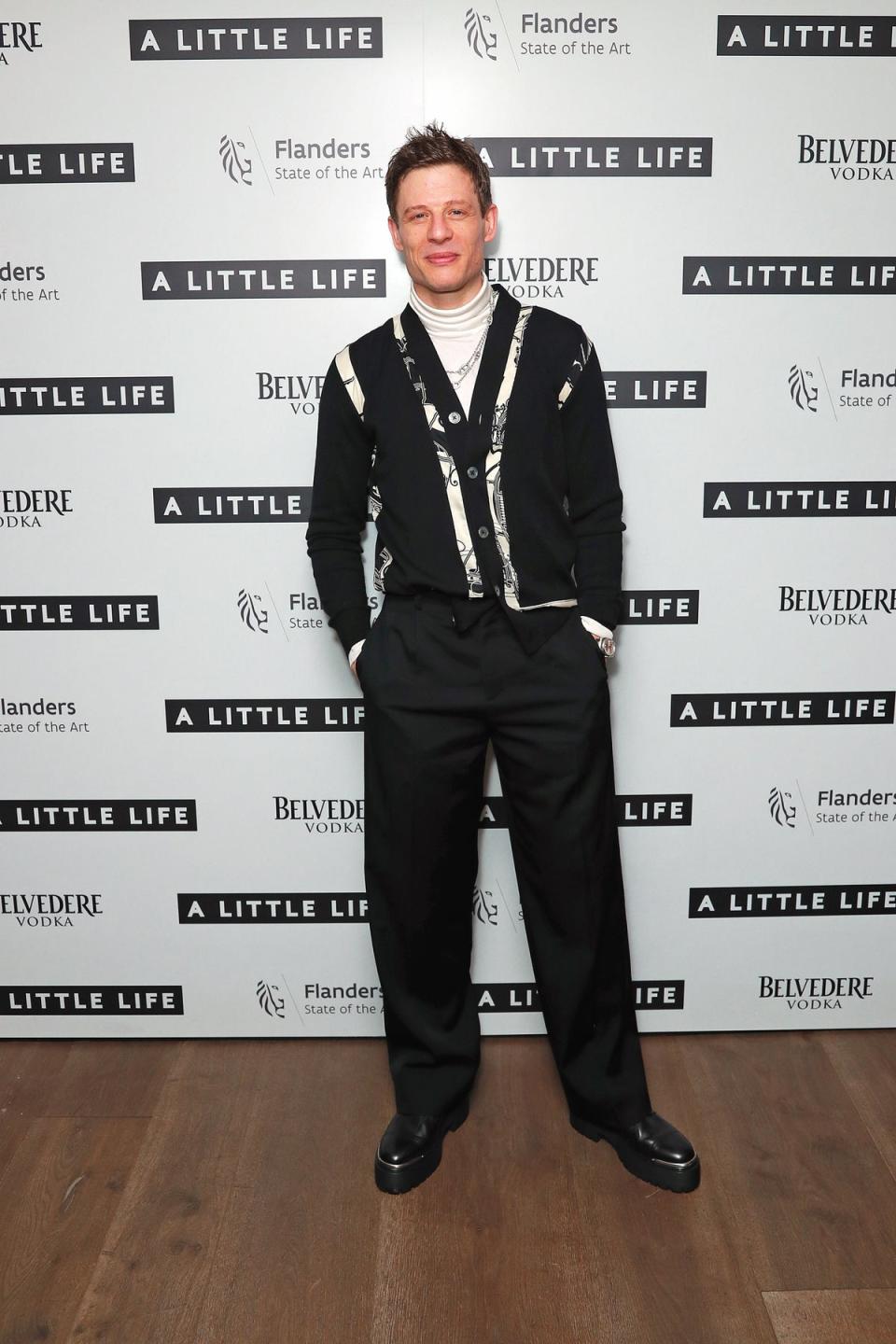 James Norton at the afterparty for this West End show A Little Life (Dave Benett)