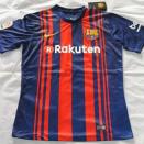 <p>Barcelona’s new kit with Rakuten could look something like this </p>