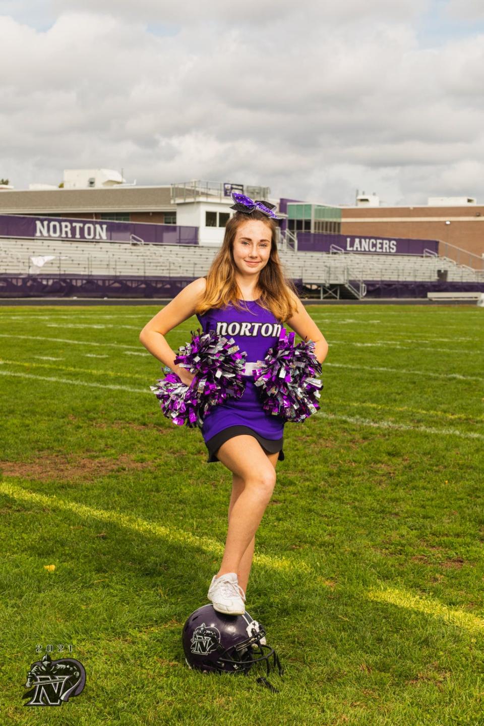 Norton Lady Junior Lancer 14U cheerleader Abby Edgehille was named an Elite All Star.