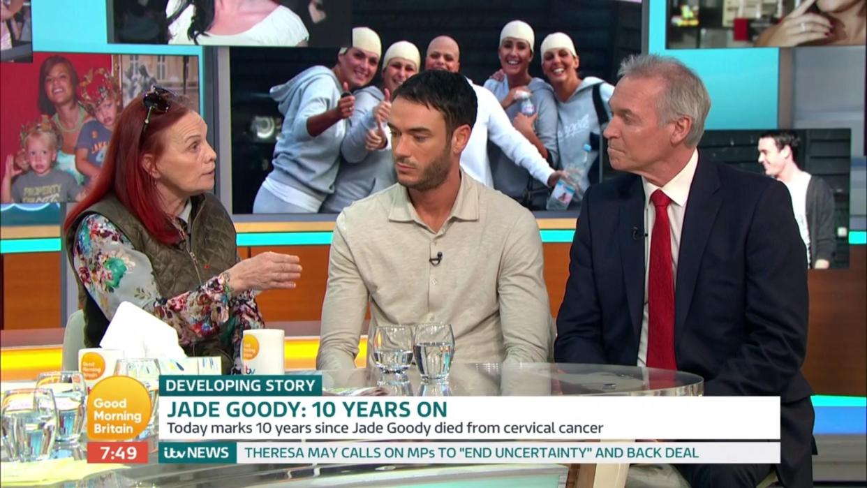 Jade Goody’s mother Jackiey Budden appeared on ‘Good Morning Britain’ to urge women to get their “f*****s” checked