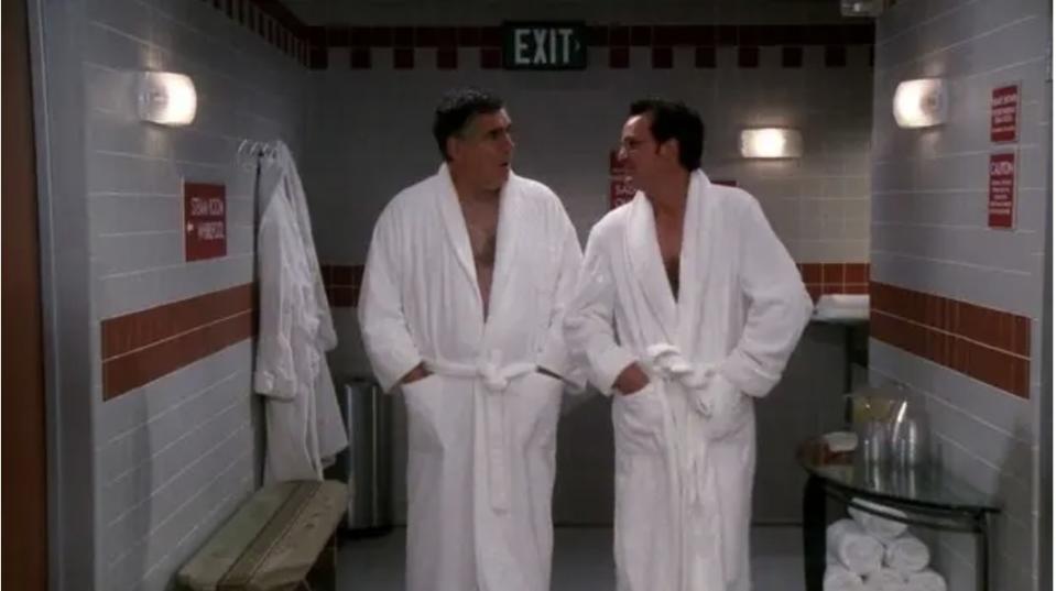 Jack and Chandler in bath robes