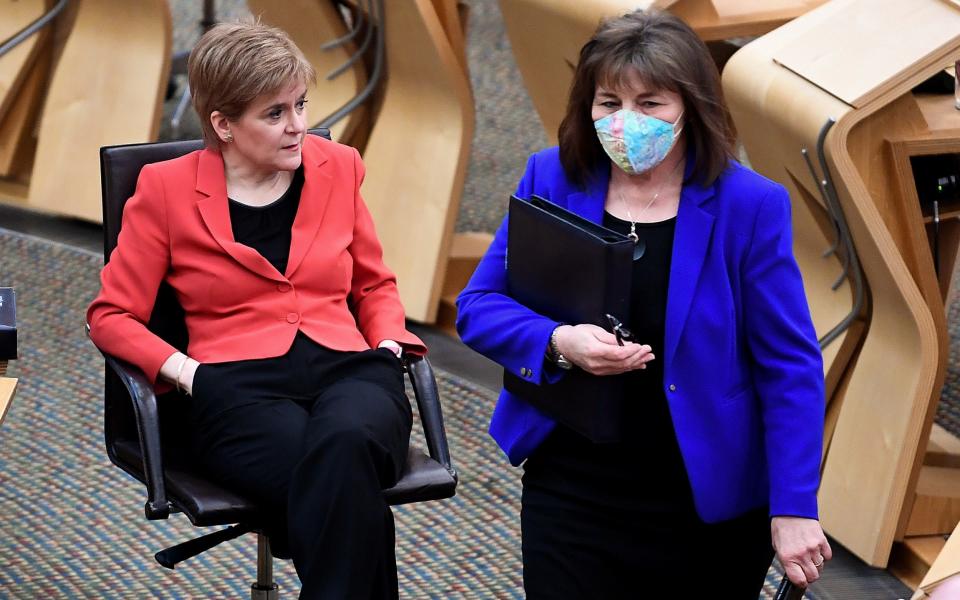 Nicola Sturgeon is to investigate whether Jeane Freeman broke the ministerial code -  Getty Images Europe