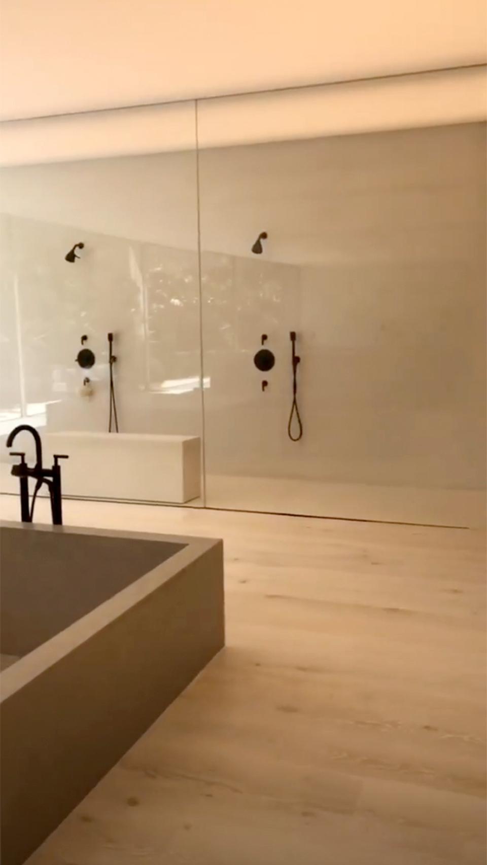 The <a href="https://people.com/home/kim-kardashian-bathroom-tour-sink-tutorial/" rel="nofollow noopener" target="_blank" data-ylk="slk:mysterious sinks;elm:context_link;itc:0;sec:content-canvas" class="link ">mysterious sinks</a> aren't the only bathroom fixture <a href="https://people.com/home/kim-kardashian-bathroom-sink-price-breakdown/" rel="nofollow noopener" target="_blank" data-ylk="slk:that's minimalistic, puzzling and likely extremely expensive;elm:context_link;itc:0;sec:content-canvas" class="link ">that's minimalistic, puzzling and likely extremely expensive</a>.