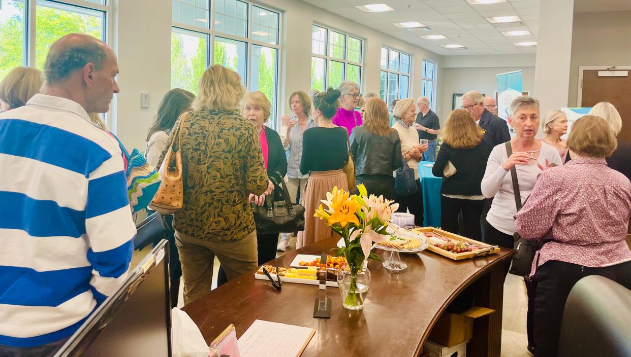 The Learning Center frequently hosts author events, which often include light snacks and lively discussion afterwards.