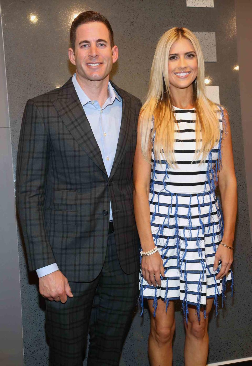 Tarek El Moussa and Christina El Moussa attend Tarek and Christina, TV's Favorite House Flippers, Featured at TREND/Stone Source Event in New York on September 15, 2016 in New York City