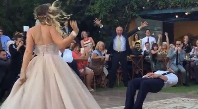 The couple wouldn't tell anyone how they did the trick. Photo: YouTube