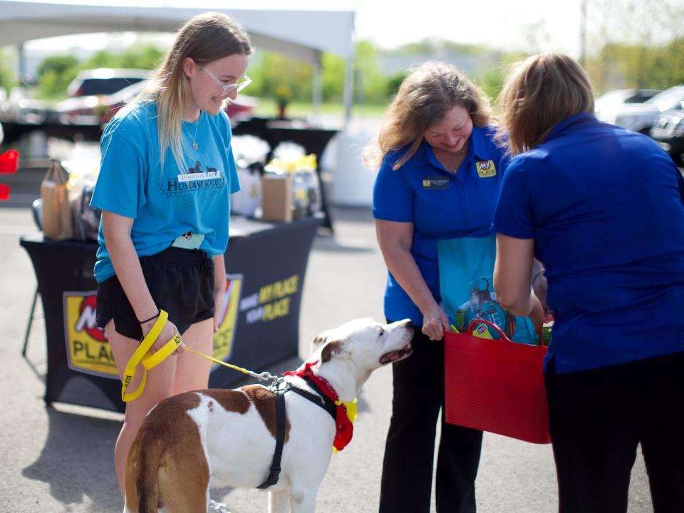 The Marion Area Humane Society was a special guest to the My Place Marion grand opening celebration as the hotel chain is proudly pet-friendly.