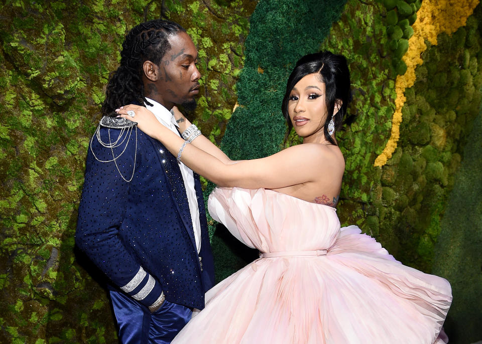 Offset and Cardi B attend Rihanna's 5th Annual Diamond Ball at Cipriani Wall Street on Sept. 12 in New York. (Photo: Dimitrios Kambouris via Getty Images)