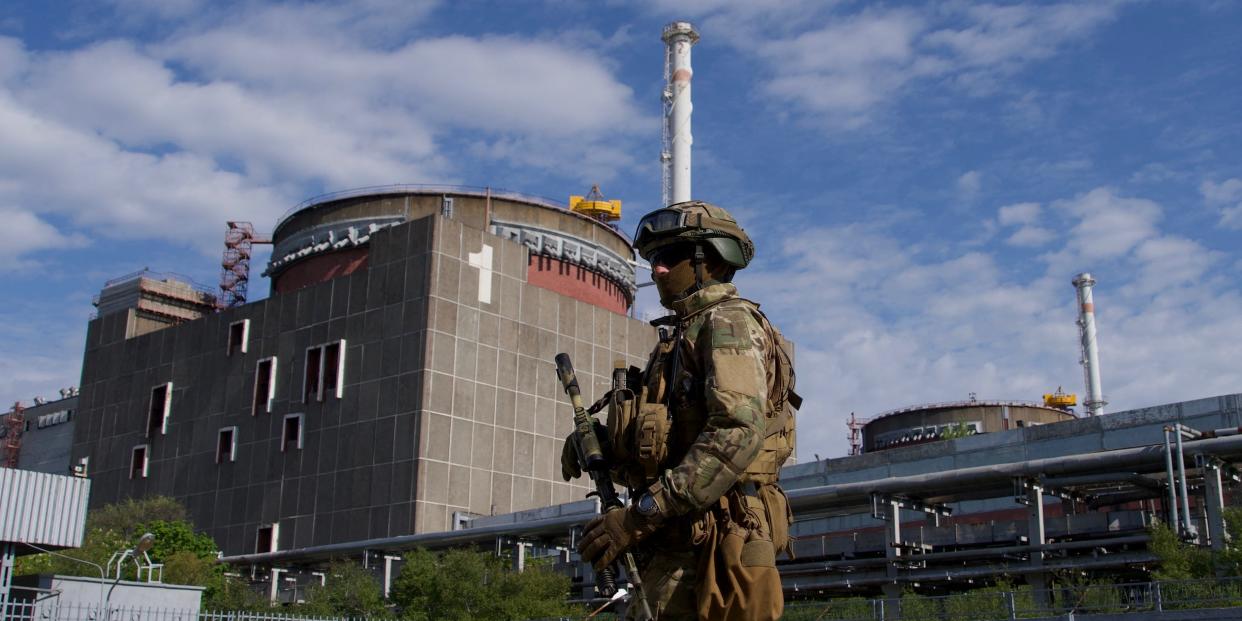 Zaporizhzhia nuclear power plant on May 1, 2022.