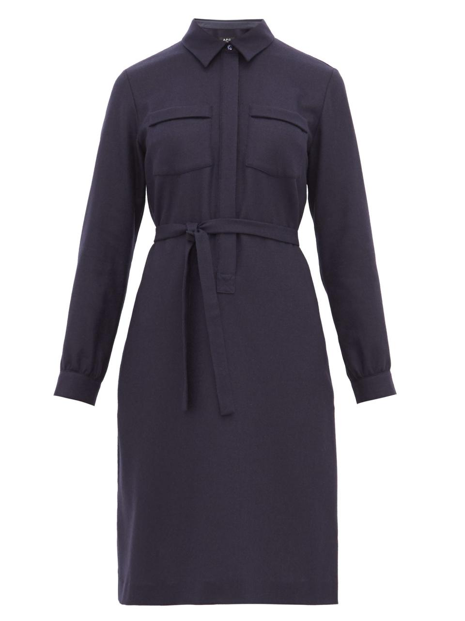 A.P.C Angele wool shirtdress