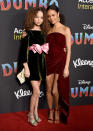 <p>Name a chicer mother-daughter duo. Thandie Newton and 14-year-old, Nico Parker, wore matching velvet ensembles at the red carpet event. Thandie opted for a crimson Oscar de la Renta dress while her daughter demonstrated her fashion know-how in a Gucci number. <em>[Photo: Getty]</em> </p>