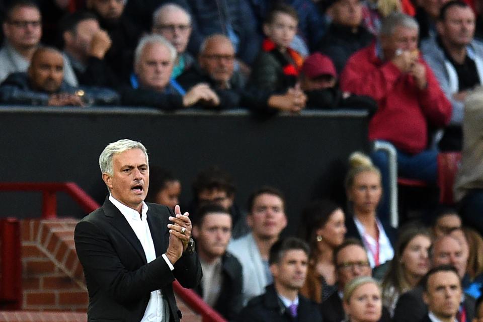 Under the spotlight | It’s a ‘must-not-lose’ match for Mourinho at Old Trafford: Oli Scarff/AFP/Getty Images