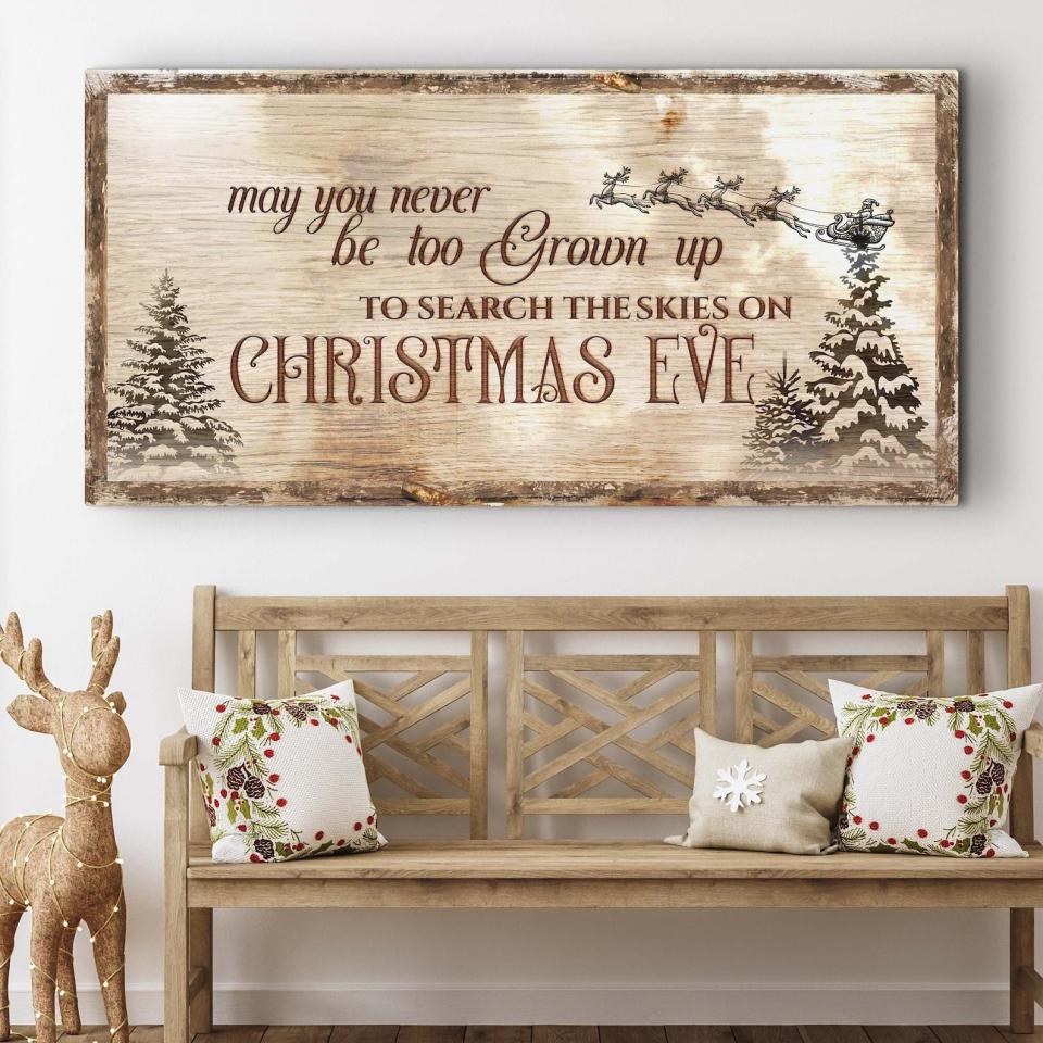 <p><a href="https://clicks.trx-hub.com/xid/hearstcorp_9eb67_ghk?q=https%3A%2F%2Fwww.etsy.com%2Flisting%2F1105532448%2Fchristmas-eve-farmhouse-sign-christmas&p=https%3A%2F%2Fwww.goodhousekeeping.com%2Fholidays%2Fchristmas-ideas%2Fg29071878%2Fbest-christmas-decorations-to-buy%2F&utmSource=yahoo-us&utmCampaign=65&utmMedium=syn" rel="nofollow noopener" target="_blank" data-ylk="slk:Shop Now;elm:context_link;itc:0;sec:content-canvas" class="link ">Shop Now</a></p><p>Christmas Eve Sign</p><p>etsy.com</p><p>$22.40</p><span class="copyright">TailoredCanvases</span>