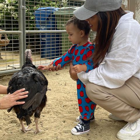 <p>Priyanka Chopra/Instagram</p> Chopra and Malti enjoyed a day at the farm in L.A.